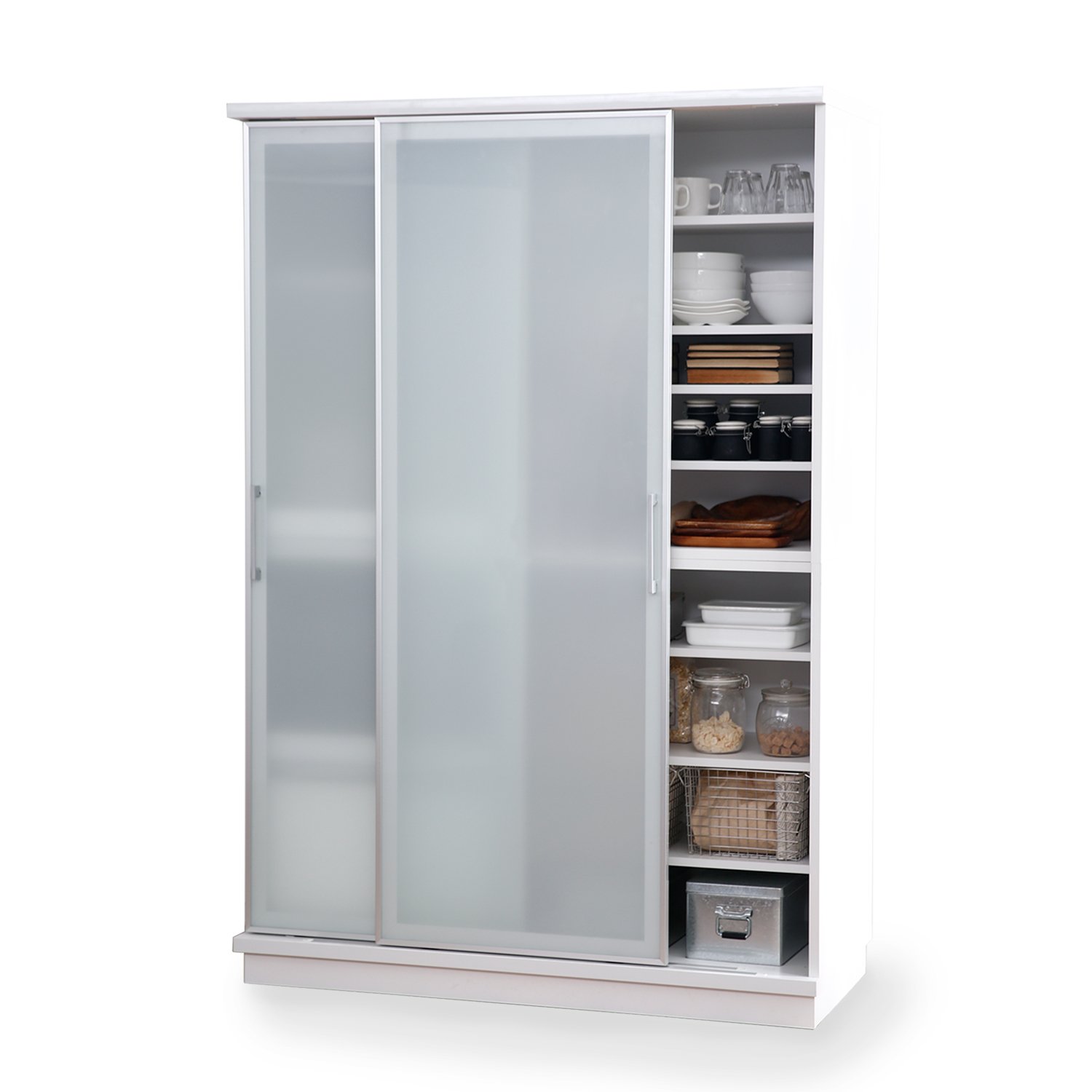 Amazon｜LOWYA ロウヤ 食器棚 キッチンボード 完成品 おしゃれ 大きい